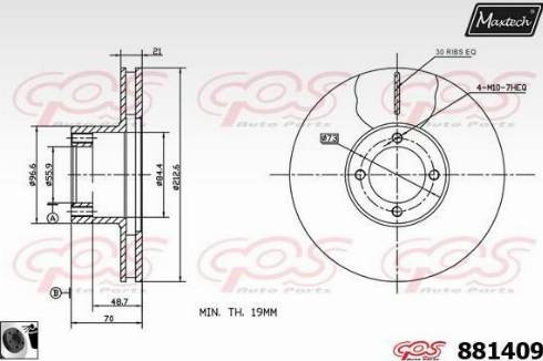 Maxtech 881409.0060 - Bremžu diski adetalas.lv