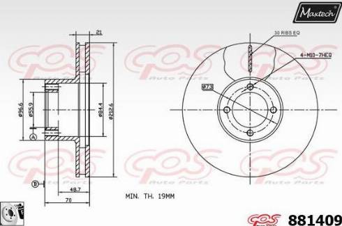 Maxtech 881409.0080 - Bremžu diski adetalas.lv