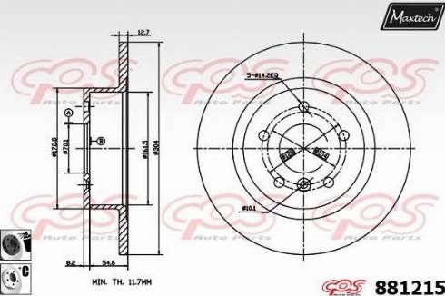 Maxtech 881215.6060 - Bremžu diski adetalas.lv