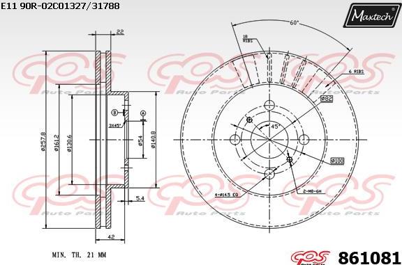 Maxtech 831271 - Bremžu diski adetalas.lv