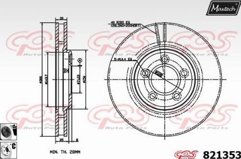 Maxtech 821353.6060 - Bremžu diski adetalas.lv