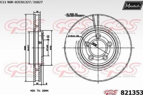 Maxtech 821353.0000 - Bremžu diski adetalas.lv