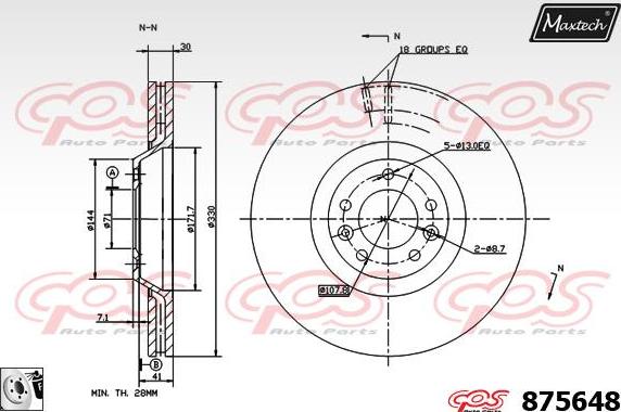 Maxtech 828011 - Bremžu trumulis adetalas.lv