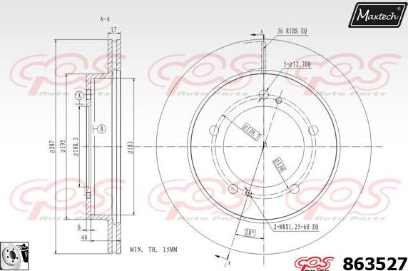 Maxtech 827044 - Bremžu diski adetalas.lv