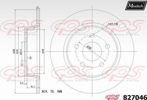 Maxtech 827046.0000 - Bremžu diski adetalas.lv