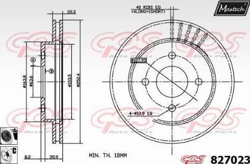 Maxtech 827023.6060 - Bremžu diski adetalas.lv