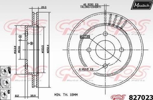 Maxtech 827023.6880 - Bremžu diski adetalas.lv