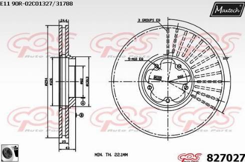 Maxtech 827027.0060 - Bremžu diski adetalas.lv