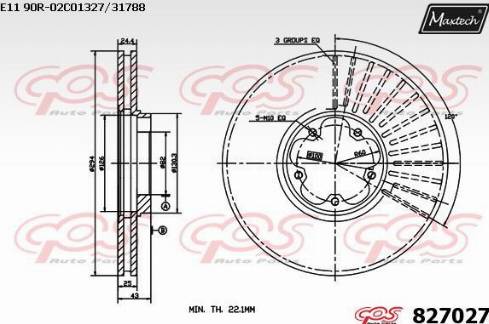 Maxtech 827027.0000 - Bremžu diski adetalas.lv