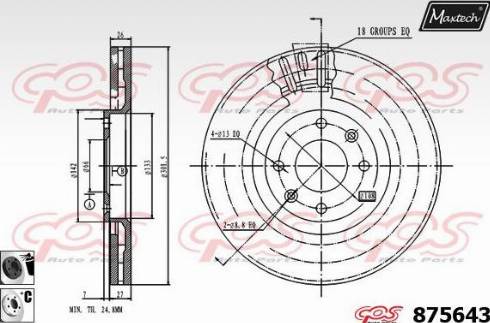 Maxtech 875643.6060 - Bremžu diski adetalas.lv