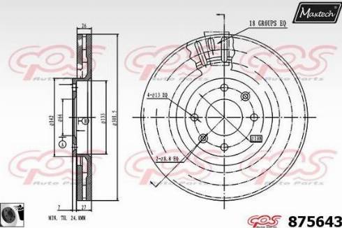 Maxtech 875643.0060 - Bremžu diski adetalas.lv