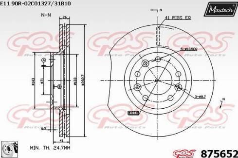 Maxtech 875652.0080 - Bremžu diski adetalas.lv