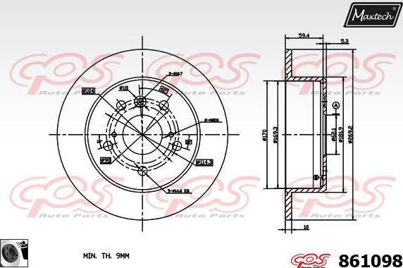 Maxtech 875652 - Bremžu diski adetalas.lv