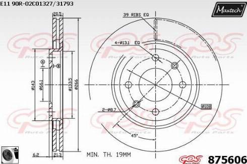 Maxtech 875606.0060 - Bremžu diski adetalas.lv