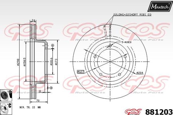 Maxtech 875601 - Bremžu diski adetalas.lv