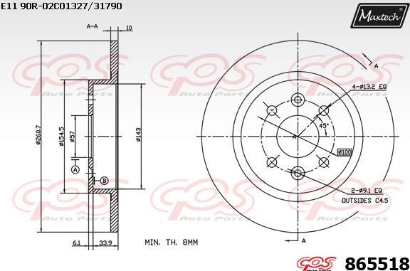 Maxtech 875343 - Bremžu diski adetalas.lv