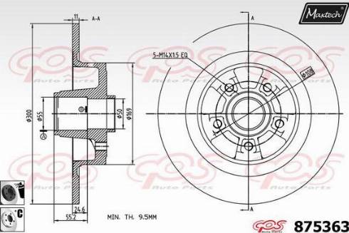 Maxtech 875363.6065 - Bremžu diski adetalas.lv