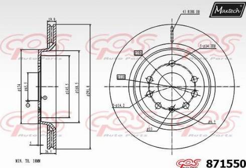 Maxtech 871550.0000 - Bremžu diski adetalas.lv