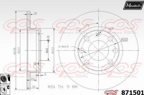 Maxtech 871501.6060 - Bremžu diski adetalas.lv