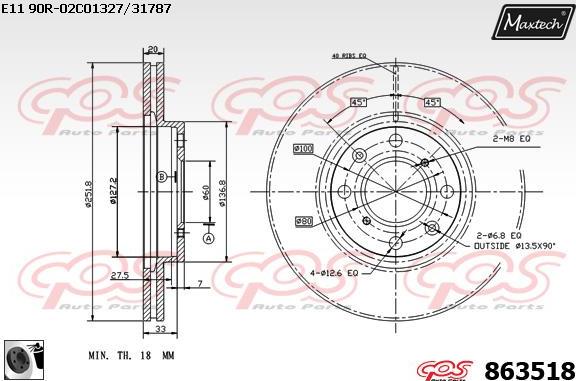 Maxtech 871531 - Bremžu diski adetalas.lv