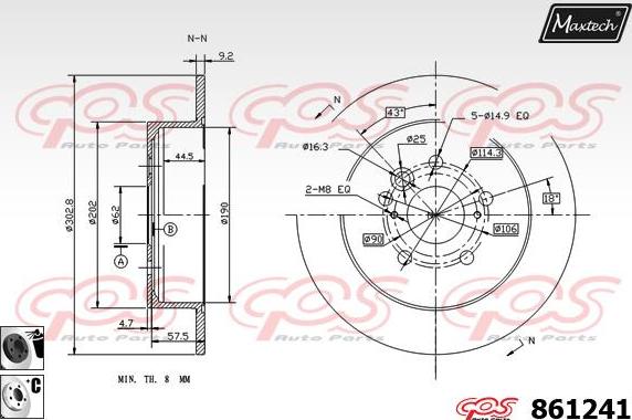 Maxtech 871526 - Bremžu diski adetalas.lv