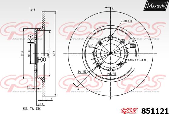 Maxtech 871522 - Bremžu diski adetalas.lv