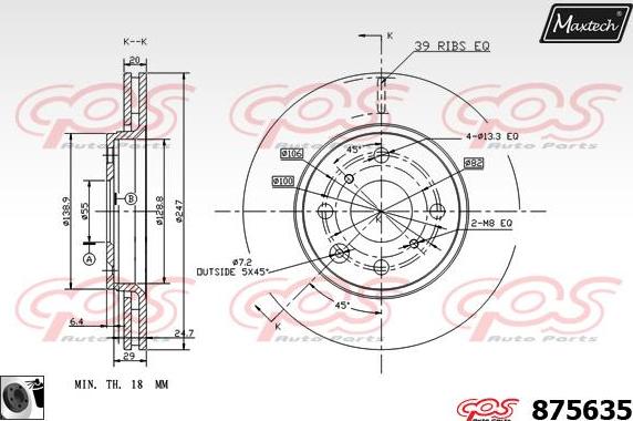 Maxtech 871115 - Bremžu diski adetalas.lv