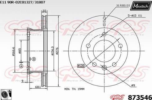 Maxtech 873546.0060 - Bremžu diski adetalas.lv