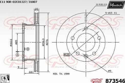 Maxtech 873546.0080 - Bremžu diski adetalas.lv