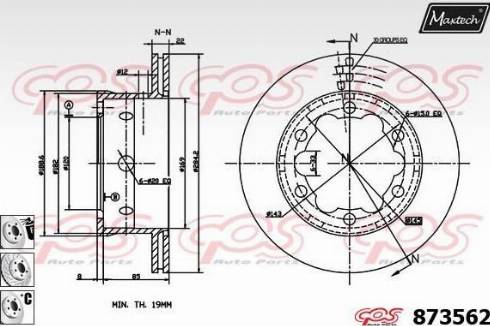 Maxtech 873562.6980 - Bremžu diski adetalas.lv