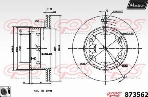 Maxtech 873562.0060 - Bremžu diski adetalas.lv