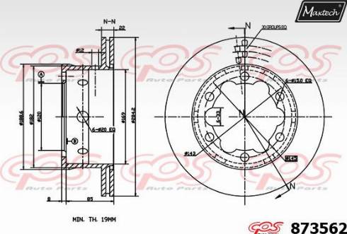 Maxtech 873562.0000 - Bremžu diski adetalas.lv