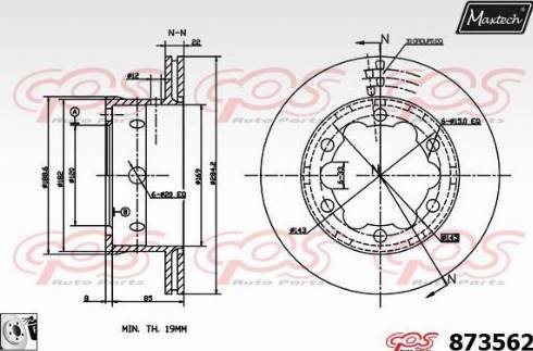 Maxtech 873562.0080 - Bremžu diski adetalas.lv