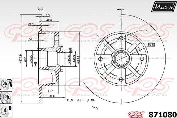 Maxtech 875358 - Bremžu diski adetalas.lv