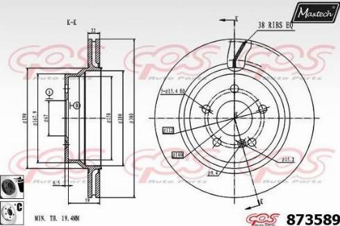 Maxtech 873589.6060 - Bremžu diski adetalas.lv