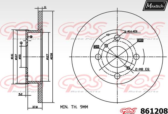 Maxtech 873589 - Bremžu diski adetalas.lv