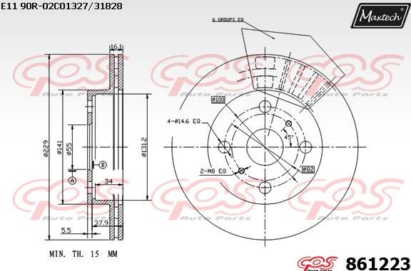 Maxtech 873571 - Bremžu diski adetalas.lv