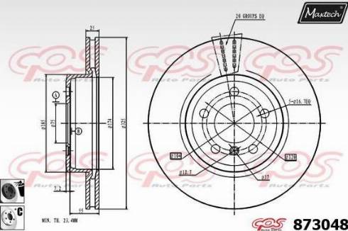 Maxtech 873048.6060 - Bremžu diski adetalas.lv