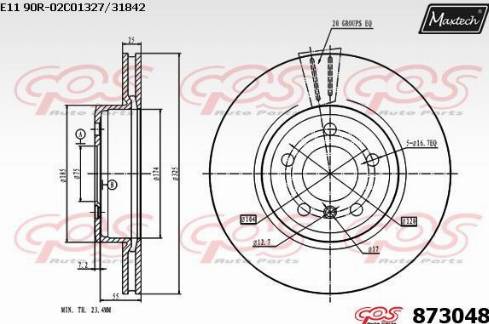 Maxtech 873048.0000 - Bremžu diski adetalas.lv