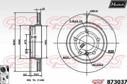 Maxtech 873037.6060 - Bremžu diski adetalas.lv