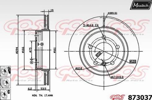 Maxtech 873037.6880 - Bremžu diski adetalas.lv