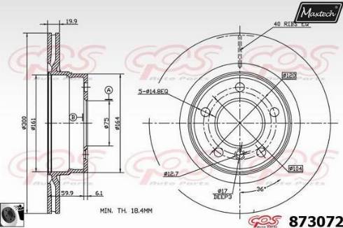 Maxtech 873072.0060 - Bremžu diski adetalas.lv