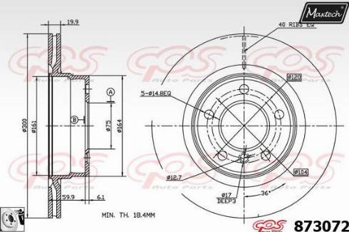 Maxtech 873072.0080 - Bremžu diski adetalas.lv