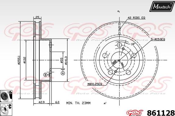 Maxtech 872508 - Bremžu trumulis adetalas.lv