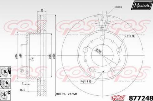 Maxtech 877248.6980 - Bremžu diski adetalas.lv