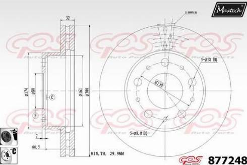 Maxtech 877248.6060 - Bremžu diski adetalas.lv