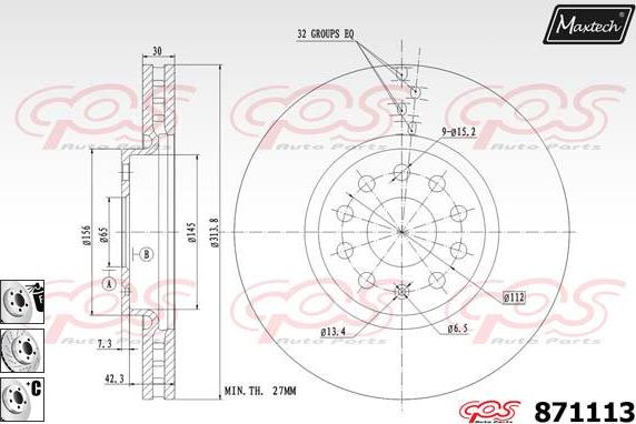 Maxtech 877243 - Bremžu diski adetalas.lv