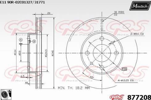 Maxtech 877208.0060 - Bremžu diski adetalas.lv