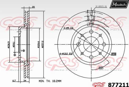 Maxtech 877211.0000 - Bremžu diski adetalas.lv