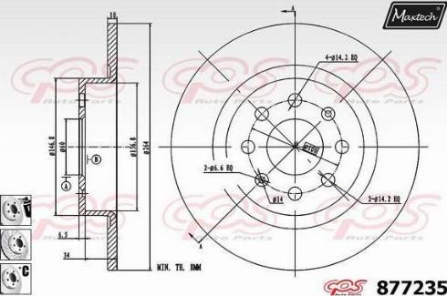 Maxtech 877235.6880 - Bremžu diski adetalas.lv